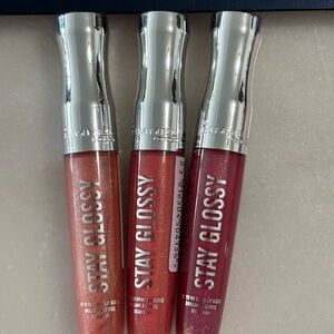 Rimmel London Stay Glossy Trio - Coral, Rose, Berry